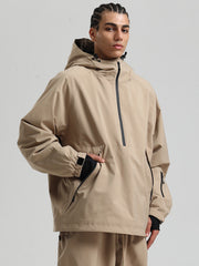 Men's Gsou Snow Durable Urban Vibe Pullover Anorak Snowboard Jacket