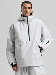 Men's Gsou Snow Durable Urban Vibe Pullover Anorak Snowboard Jacket