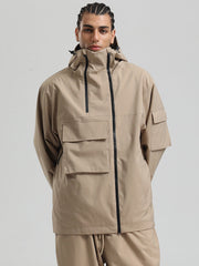 Men's Gsou Snow Terrain Flow FlexZip Hybrid Cargo Snowboard Jacket
