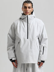 Men's Gsou Snow Durable Urban Vibe Pullover Anorak Snowboard Jacket