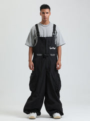 GSOU SNOW - Petos de snowboard para hombre, petos de esquí muy holgados, pantalones de nieve holgados, monos impermeables con aislamiento para invierno