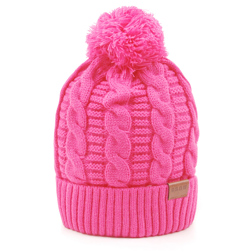 Gsou Snow Adult Trendy Warm Soft Cable Knit Slouchy Beanie