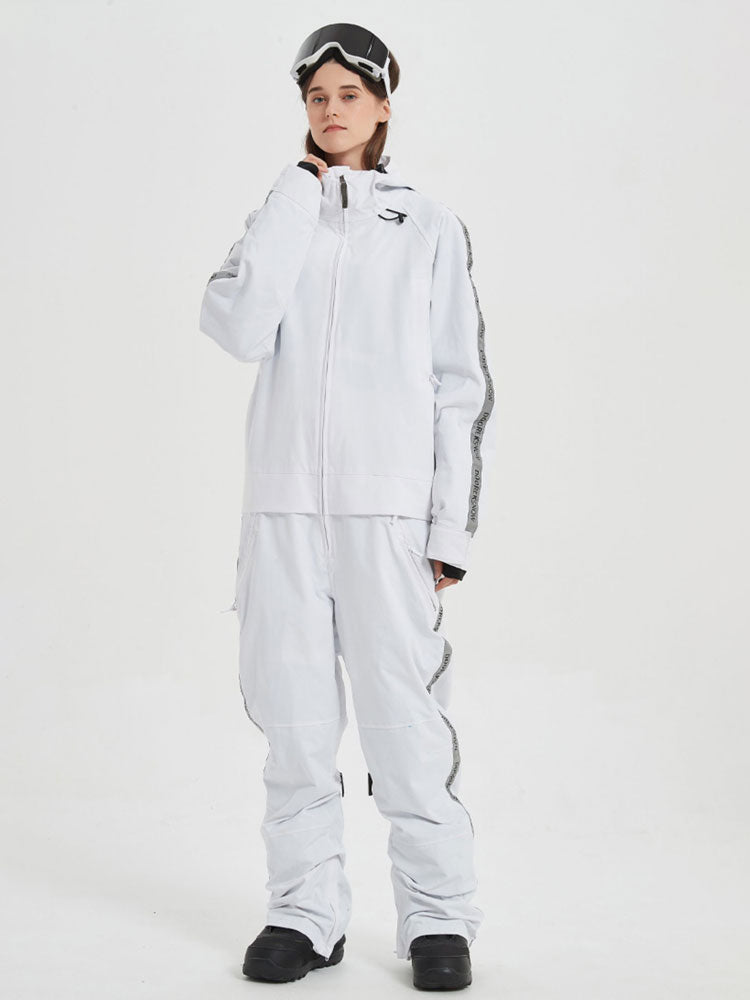 Women's Overski Warm Waterproof Thickened One Piece Snowboard Suits