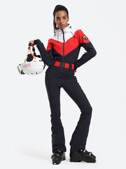 Traje de esquí de una pieza con capucha para mujer Over Ski 