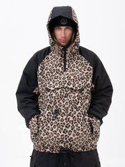 Men's Mountain Freestyle Cargo Pocket Bomber Camo Snowboard Jacket