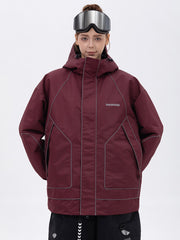 Women's All Weather Mountain Chill Reflective Snow Jacket – Night Skiing & Snowboard