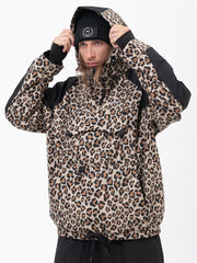 Men's Mountain Freestyle Cargo Pocket Bomber Camo Snowboard Jacket