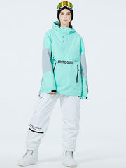 Trajes de nieve anorak con media cremallera SnowCrest FrostTrek para mujer