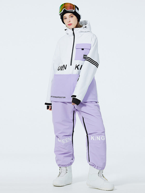 Trajes de nieve anorak con media cremallera SnowGuard de Mountain Peak para mujer