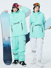 Trajes de nieve anorak con media cremallera SnowCrest FrostTrek para mujer