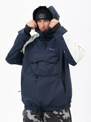 Men's Mountain Freestyle Cargo Pocket Bomber Camo Snowboard Jacket