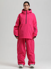 Women's Gsou Snow Durable Urban Vibe Pullover Anorak Snowboard Suits