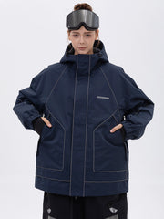 Women's All Weather Mountain Chill Reflective Snow Jacket – Night Skiing & Snowboard