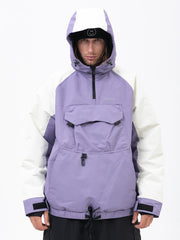 Men's Mountain Freestyle Cargo Pocket Bomber Camo Snowboard Jacket