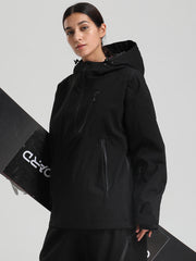 Women's Gsou Snow Durable Mountain Vibe Pullover Anorak Baggy Snow Jacket
