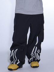 Women's Gsou Snow Furious Spark Reflective Fire Cargo Snow Pants