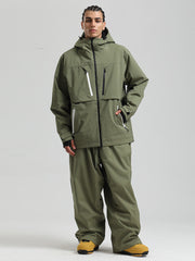 Men's Gsou Snow Durable Mountain Pro Winter Function Cargo Snow Suits