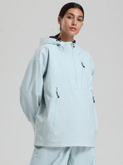 Women's Gsou Snow Durable Mountain Vibe Pullover Anorak Baggy Snow Jacket