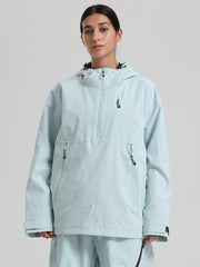 Women's Gsou Snow Durable Mountain Vibe Pullover Anorak Baggy Snow Jacket