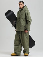 Men's Gsou Snow Durable Urban Vibe Pullover Anorak Snowboard Suits