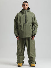 Men's Gsou Snow Durable Urban Vibe Pullover Anorak Snowboard Suits