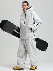 Men's Gsou Snow Durable Urban Vibe Pullover Anorak Snowboard Suits
