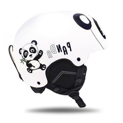 Casco de esquí blanco para niños SMN Equipo de esquí para exteriores Equipo de protección para snowboard Casco de nieve de doble tabla para deportes