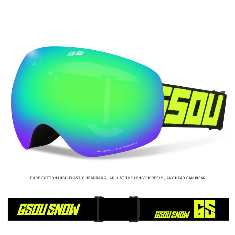 Gafas de esquí para niños Gsou Snow para snowboard, motos de nieve, patines, protección antivaho contra rayos ultravioleta, gafas protectoras OTG