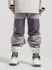 Pantalones de esquí con bloques de color para hombre de Gsou Snow