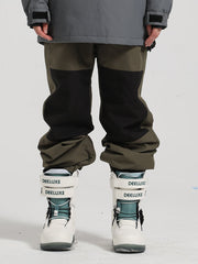 Pantalones de esquí con bloques de color para hombre de Gsou Snow