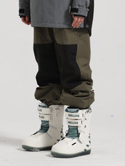 Pantalones de esquí con bloques de color para hombre de Gsou Snow