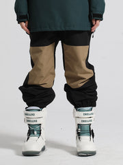 Pantalones de esquí con bloques de color para hombre de Gsou Snow