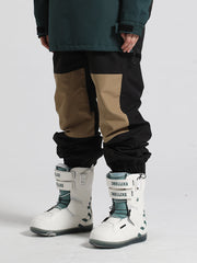 Pantalones de esquí con bloques de color para hombre de Gsou Snow