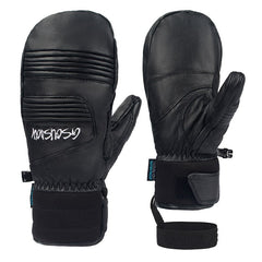 Guantes y manoplas de snowboard para todo tipo de clima de piel de cabra Gsou Snow para mujer