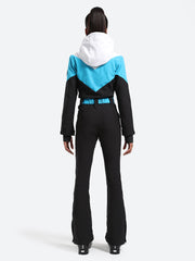 Traje de esquí de una pieza con capucha para mujer Over Ski 
