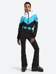 Traje de esquí de una pieza con capucha para mujer Over Ski 