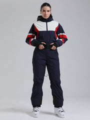 Women's Gsou Snow ChillTrack Classic Retro Ski Suit - 80s Vintage Ski Outfits