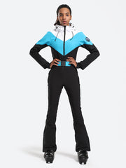 Traje de esquí de una pieza con capucha para mujer Over Ski 