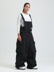 GSOU SNOW Petos de snowboard para mujer Petos de esquí súper holgados Pantalones de nieve sueltos Monos impermeables con aislamiento para invierno