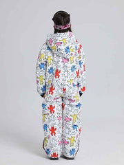 Girl & Boy's Animal World One Piece Snowsuits