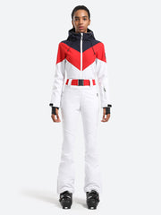 Over Ski Women's One Piece Ski Suit With Hood