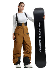 Pantalones con tirantes para nieve Gsou Snow Durable Mountain Pro All Function Cargo para mujer
