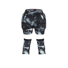 Conjunto de pantalones cortos y rodilleras de protección para esquí y snowboard para adultos Gsou Snow Smoke