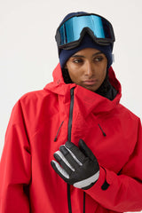 Women's Army Green Face Vented Multi-pocket Fully Waterproof Snow Jacket