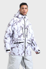 Men's Rose Multifunctional Waterproof Insulated Snow Jacket