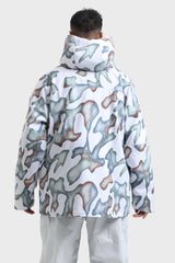 Men's Rose Multifunctional Waterproof Insulated Snow Jacket