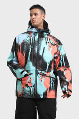 Men's Rose Multifunctional Waterproof Insulated Snow Jacket