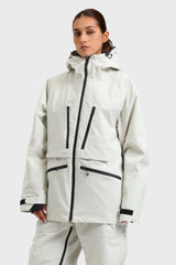 Women's Marble Pattern Multifunctional Waterproof Insulated Snow Jacket