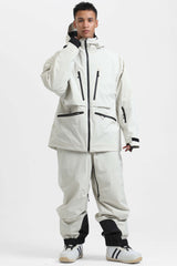 Men's Rose Multifunctional Waterproof Insulated Snow Jacket