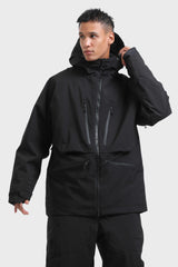 Men's Rose Multifunctional Waterproof Insulated Snow Jacket